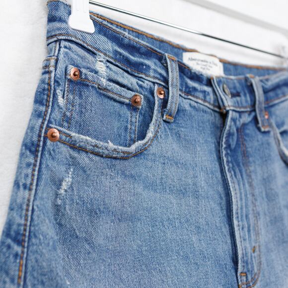 ABERCROMBIE & FITCH The CutOff Short High Rise Curve Love Sz 26/2 - Picture 2 of 6